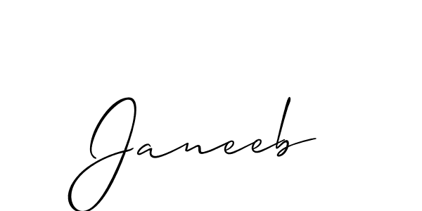 Also we have Janeeb name is the best signature style. Create professional handwritten signature collection using Allison_Script autograph style. Janeeb signature style 2 images and pictures png