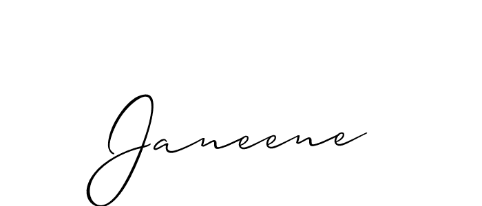Make a short Janeene signature style. Manage your documents anywhere anytime using Allison_Script. Create and add eSignatures, submit forms, share and send files easily. Janeene signature style 2 images and pictures png