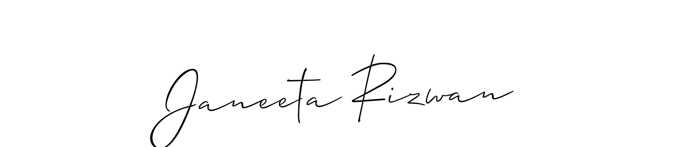 You can use this online signature creator to create a handwritten signature for the name Janeeta Rizwan. This is the best online autograph maker. Janeeta Rizwan signature style 2 images and pictures png