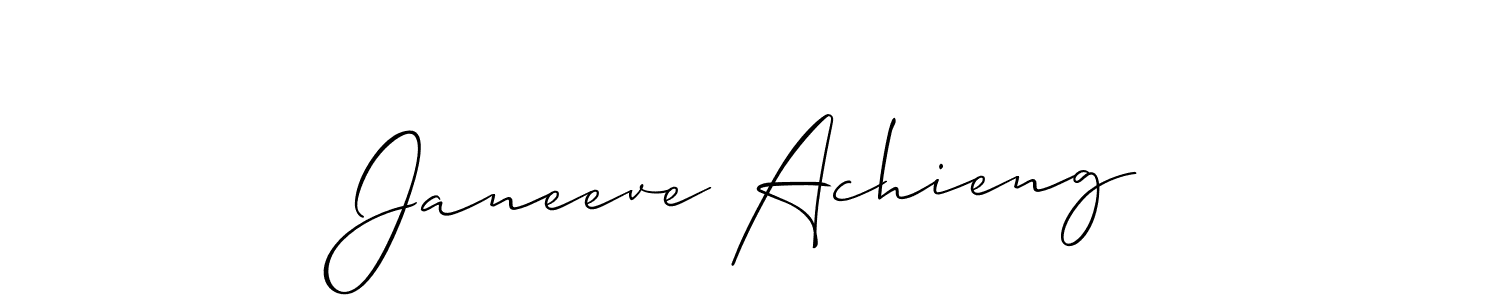 Best and Professional Signature Style for Janeeve Achieng. Allison_Script Best Signature Style Collection. Janeeve Achieng signature style 2 images and pictures png