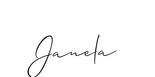 Janela stylish signature style. Best Handwritten Sign (Allison_Script) for my name. Handwritten Signature Collection Ideas for my name Janela. Janela signature style 2 images and pictures png