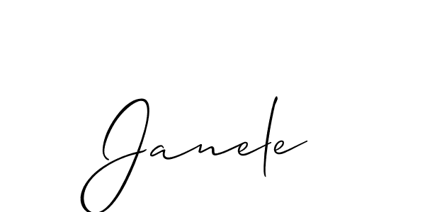 Also we have Janele name is the best signature style. Create professional handwritten signature collection using Allison_Script autograph style. Janele signature style 2 images and pictures png