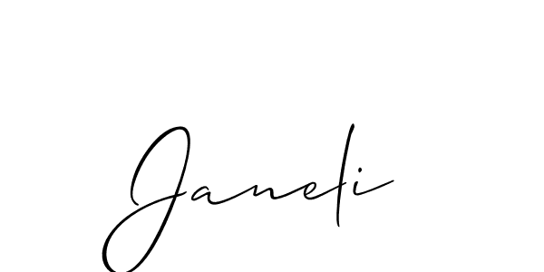 It looks lik you need a new signature style for name Janeli. Design unique handwritten (Allison_Script) signature with our free signature maker in just a few clicks. Janeli signature style 2 images and pictures png