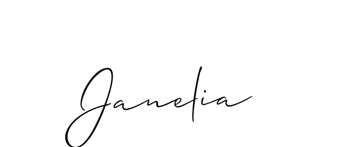 Also we have Janelia name is the best signature style. Create professional handwritten signature collection using Allison_Script autograph style. Janelia signature style 2 images and pictures png