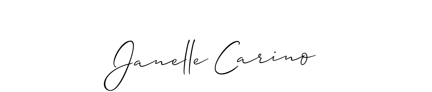 Make a short Janelle Carino signature style. Manage your documents anywhere anytime using Allison_Script. Create and add eSignatures, submit forms, share and send files easily. Janelle Carino signature style 2 images and pictures png