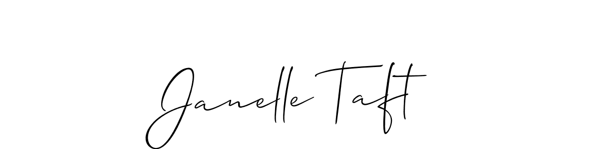 Also You can easily find your signature by using the search form. We will create Janelle Taft name handwritten signature images for you free of cost using Allison_Script sign style. Janelle Taft signature style 2 images and pictures png