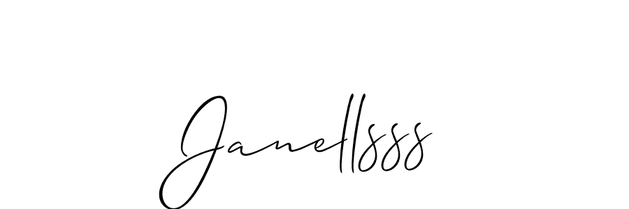 It looks lik you need a new signature style for name Janellsss. Design unique handwritten (Allison_Script) signature with our free signature maker in just a few clicks. Janellsss signature style 2 images and pictures png