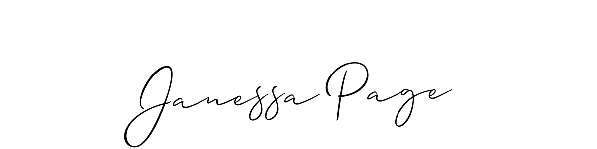 This is the best signature style for the Janessa Page name. Also you like these signature font (Allison_Script). Mix name signature. Janessa Page signature style 2 images and pictures png