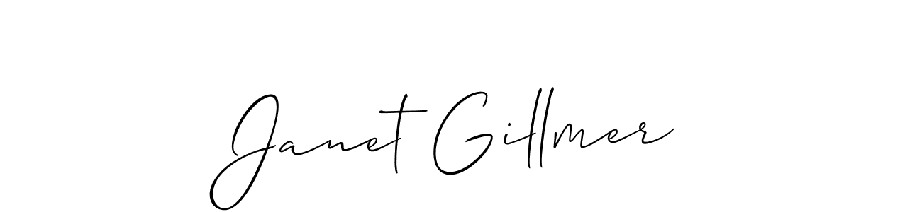 This is the best signature style for the Janet Gillmer name. Also you like these signature font (Allison_Script). Mix name signature. Janet Gillmer signature style 2 images and pictures png