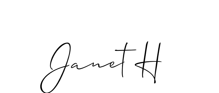 Make a beautiful signature design for name Janet H. Use this online signature maker to create a handwritten signature for free. Janet H signature style 2 images and pictures png