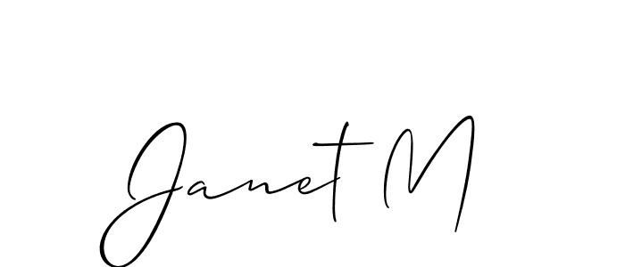 Also we have Janet M name is the best signature style. Create professional handwritten signature collection using Allison_Script autograph style. Janet M signature style 2 images and pictures png