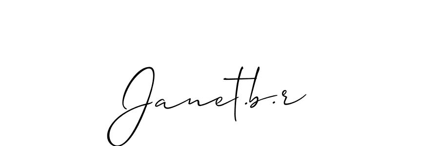 Once you've used our free online signature maker to create your best signature Allison_Script style, it's time to enjoy all of the benefits that Janet.b.r name signing documents. Janet.b.r signature style 2 images and pictures png