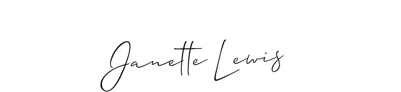 Also we have Janette Lewis name is the best signature style. Create professional handwritten signature collection using Allison_Script autograph style. Janette Lewis signature style 2 images and pictures png