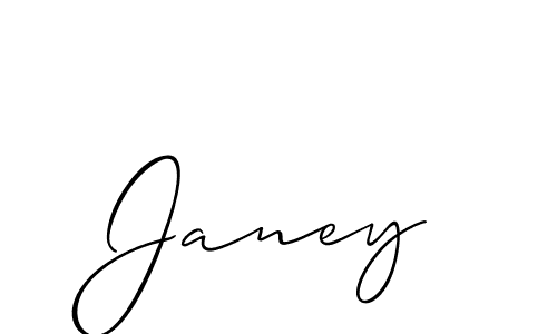 Best and Professional Signature Style for Janey. Allison_Script Best Signature Style Collection. Janey signature style 2 images and pictures png