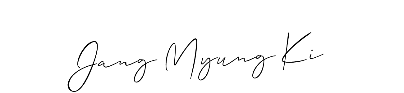 How to make Jang Myung Ki signature? Allison_Script is a professional autograph style. Create handwritten signature for Jang Myung Ki name. Jang Myung Ki signature style 2 images and pictures png