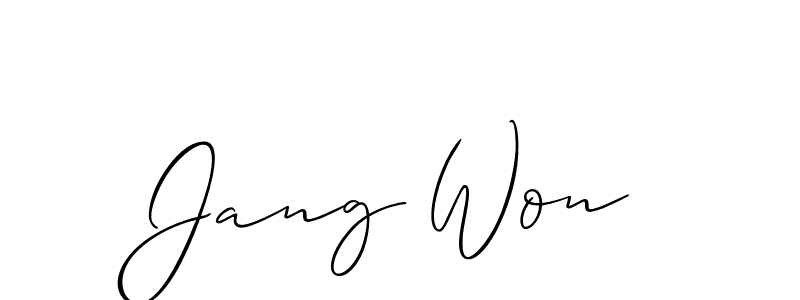 Make a short Jang Won signature style. Manage your documents anywhere anytime using Allison_Script. Create and add eSignatures, submit forms, share and send files easily. Jang Won signature style 2 images and pictures png