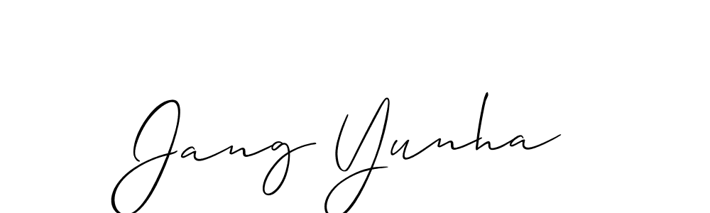 It looks lik you need a new signature style for name Jang Yunha. Design unique handwritten (Allison_Script) signature with our free signature maker in just a few clicks. Jang Yunha signature style 2 images and pictures png