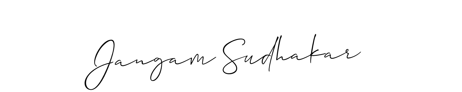 Make a beautiful signature design for name Jangam Sudhakar. Use this online signature maker to create a handwritten signature for free. Jangam Sudhakar signature style 2 images and pictures png
