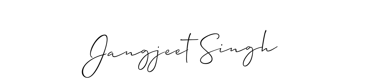 Design your own signature with our free online signature maker. With this signature software, you can create a handwritten (Allison_Script) signature for name Jangjeet Singh. Jangjeet Singh signature style 2 images and pictures png