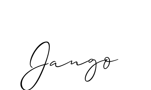 Allison_Script is a professional signature style that is perfect for those who want to add a touch of class to their signature. It is also a great choice for those who want to make their signature more unique. Get Jango name to fancy signature for free. Jango signature style 2 images and pictures png