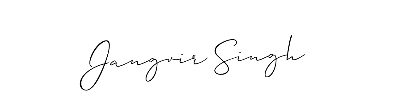 Allison_Script is a professional signature style that is perfect for those who want to add a touch of class to their signature. It is also a great choice for those who want to make their signature more unique. Get Jangvir Singh name to fancy signature for free. Jangvir Singh signature style 2 images and pictures png