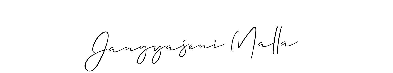 Make a beautiful signature design for name Jangyaseni Malla. Use this online signature maker to create a handwritten signature for free. Jangyaseni Malla signature style 2 images and pictures png