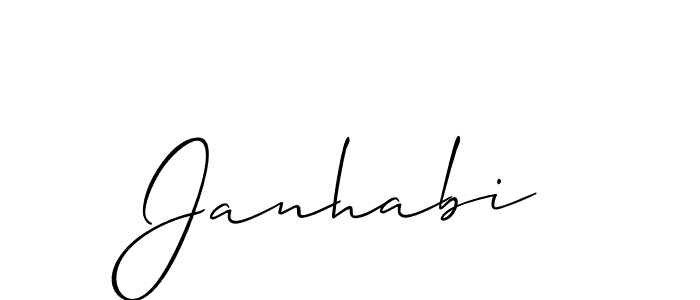 How to Draw Janhabi signature style? Allison_Script is a latest design signature styles for name Janhabi. Janhabi signature style 2 images and pictures png