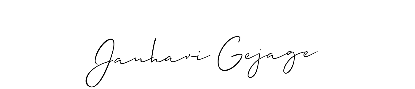 Make a beautiful signature design for name Janhavi Gejage. Use this online signature maker to create a handwritten signature for free. Janhavi Gejage signature style 2 images and pictures png