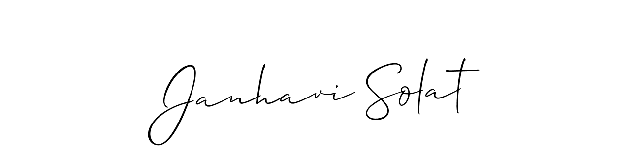 Best and Professional Signature Style for Janhavi Solat. Allison_Script Best Signature Style Collection. Janhavi Solat signature style 2 images and pictures png