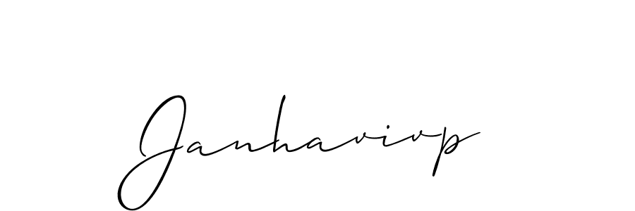 The best way (Allison_Script) to make a short signature is to pick only two or three words in your name. The name Janhavivp include a total of six letters. For converting this name. Janhavivp signature style 2 images and pictures png
