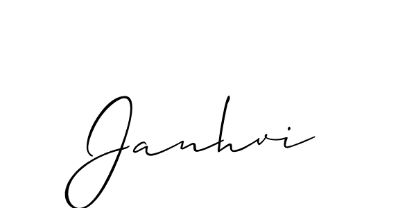 The best way (Allison_Script) to make a short signature is to pick only two or three words in your name. The name Janhvi include a total of six letters. For converting this name. Janhvi signature style 2 images and pictures png