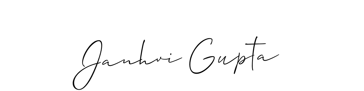 Design your own signature with our free online signature maker. With this signature software, you can create a handwritten (Allison_Script) signature for name Janhvi Gupta. Janhvi Gupta signature style 2 images and pictures png
