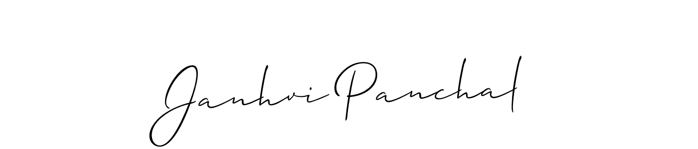 Make a short Janhvi Panchal signature style. Manage your documents anywhere anytime using Allison_Script. Create and add eSignatures, submit forms, share and send files easily. Janhvi Panchal signature style 2 images and pictures png
