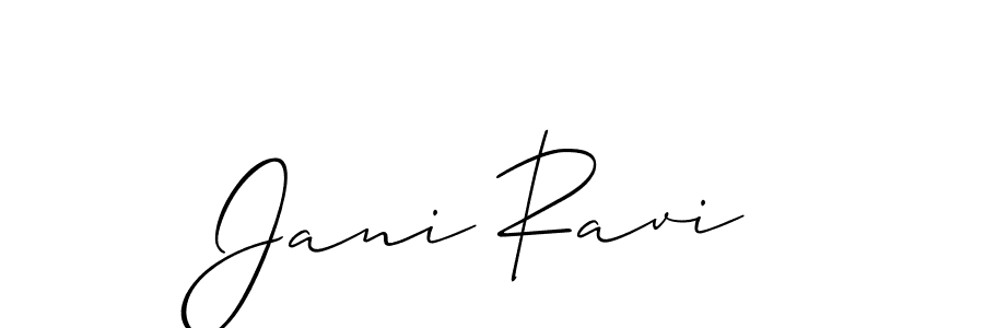 Also You can easily find your signature by using the search form. We will create Jani Ravi name handwritten signature images for you free of cost using Allison_Script sign style. Jani Ravi signature style 2 images and pictures png