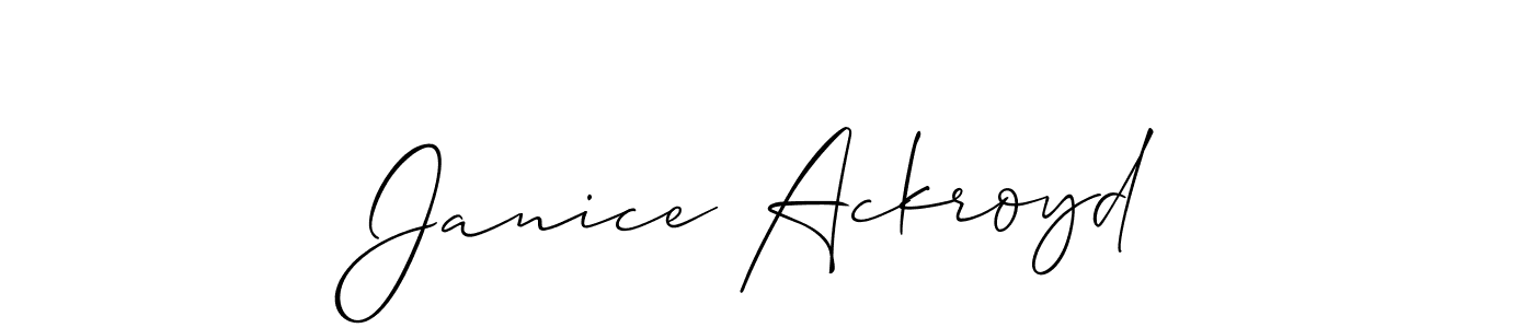 Best and Professional Signature Style for Janice Ackroyd. Allison_Script Best Signature Style Collection. Janice Ackroyd signature style 2 images and pictures png