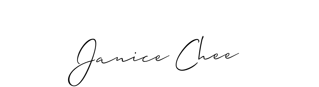 Use a signature maker to create a handwritten signature online. With this signature software, you can design (Allison_Script) your own signature for name Janice Chee. Janice Chee signature style 2 images and pictures png
