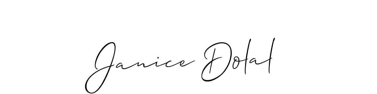 See photos of Janice Dolal official signature by Spectra . Check more albums & portfolios. Read reviews & check more about Allison_Script font. Janice Dolal signature style 2 images and pictures png