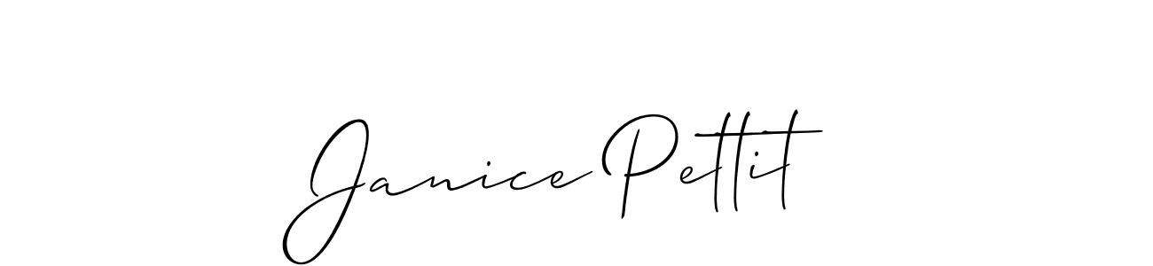 if you are searching for the best signature style for your name Janice Pettit. so please give up your signature search. here we have designed multiple signature styles  using Allison_Script. Janice Pettit signature style 2 images and pictures png