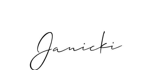 Similarly Allison_Script is the best handwritten signature design. Signature creator online .You can use it as an online autograph creator for name Janicki. Janicki signature style 2 images and pictures png