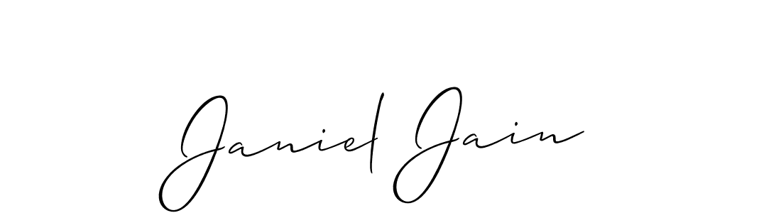 See photos of Janiel Jain official signature by Spectra . Check more albums & portfolios. Read reviews & check more about Allison_Script font. Janiel Jain signature style 2 images and pictures png