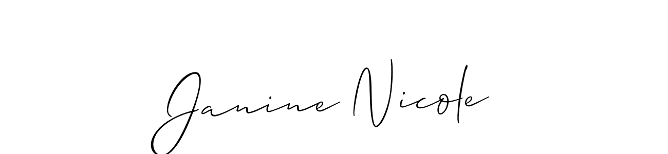 Make a beautiful signature design for name Janine Nicole. Use this online signature maker to create a handwritten signature for free. Janine Nicole signature style 2 images and pictures png