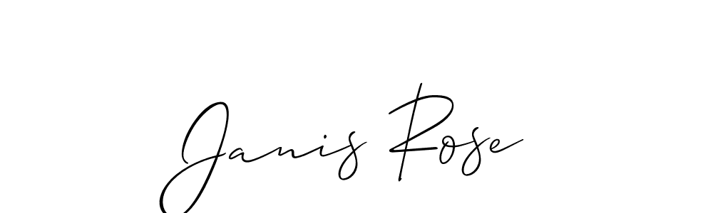 Make a short Janis Rose signature style. Manage your documents anywhere anytime using Allison_Script. Create and add eSignatures, submit forms, share and send files easily. Janis Rose signature style 2 images and pictures png