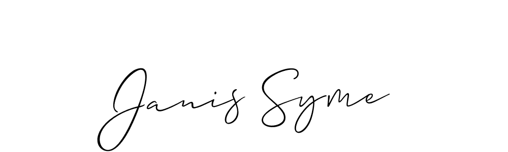 This is the best signature style for the Janis Syme name. Also you like these signature font (Allison_Script). Mix name signature. Janis Syme signature style 2 images and pictures png