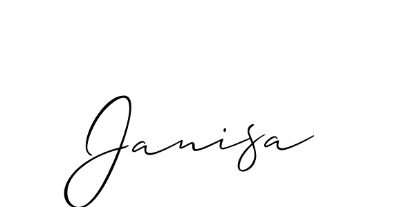 Janisa stylish signature style. Best Handwritten Sign (Allison_Script) for my name. Handwritten Signature Collection Ideas for my name Janisa. Janisa signature style 2 images and pictures png