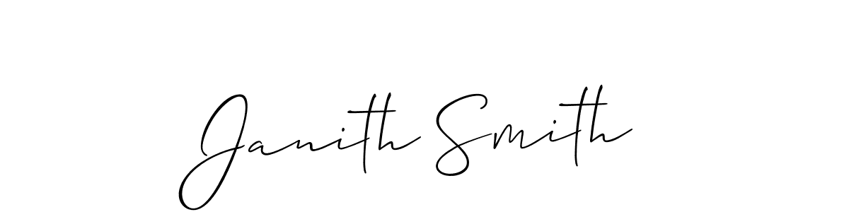 Best and Professional Signature Style for Janith Smith. Allison_Script Best Signature Style Collection. Janith Smith signature style 2 images and pictures png