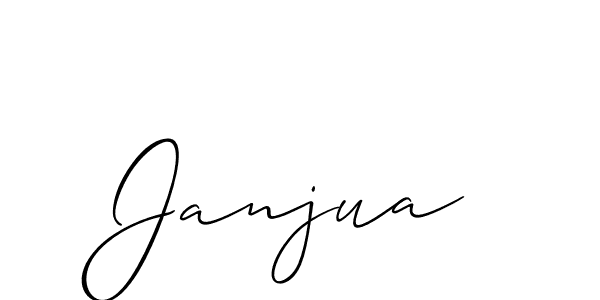 Create a beautiful signature design for name Janjua. With this signature (Allison_Script) fonts, you can make a handwritten signature for free. Janjua signature style 2 images and pictures png