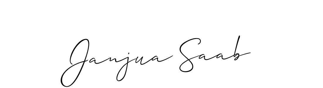 Janjua Saab stylish signature style. Best Handwritten Sign (Allison_Script) for my name. Handwritten Signature Collection Ideas for my name Janjua Saab. Janjua Saab signature style 2 images and pictures png