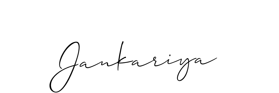 Best and Professional Signature Style for Jankariya. Allison_Script Best Signature Style Collection. Jankariya signature style 2 images and pictures png