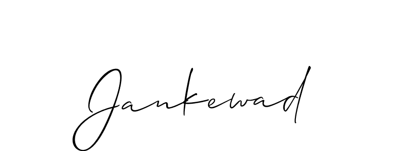 if you are searching for the best signature style for your name Jankewad. so please give up your signature search. here we have designed multiple signature styles  using Allison_Script. Jankewad signature style 2 images and pictures png