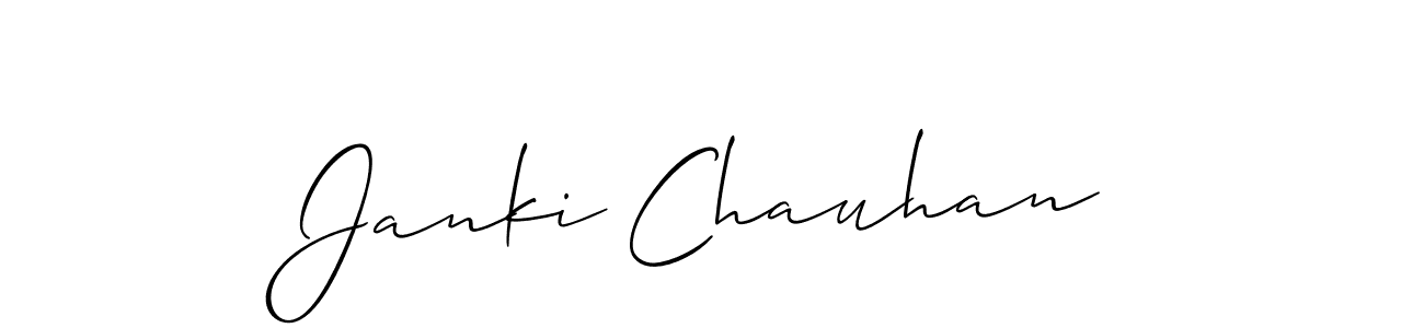 It looks lik you need a new signature style for name Janki Chauhan. Design unique handwritten (Allison_Script) signature with our free signature maker in just a few clicks. Janki Chauhan signature style 2 images and pictures png